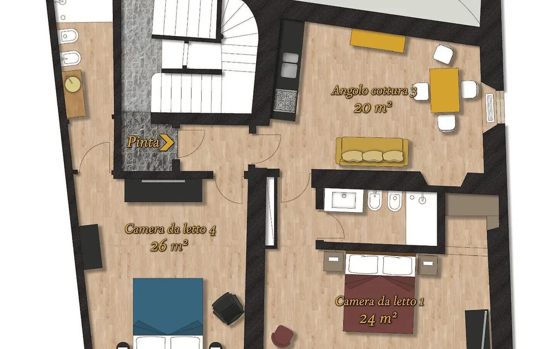 Palazzetto De Lante Appartamento Pinta-1