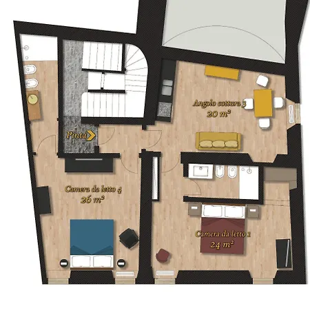 Palazzetto De Lante Appartamento Pinta-3